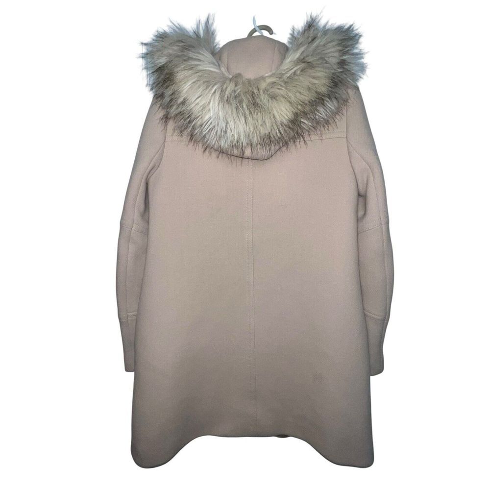 J. Crew Chateau Parka Italian Stadium Cloth Wool Coat Hooded Size 2T Tall‎ Beige - Picture 6 of 14